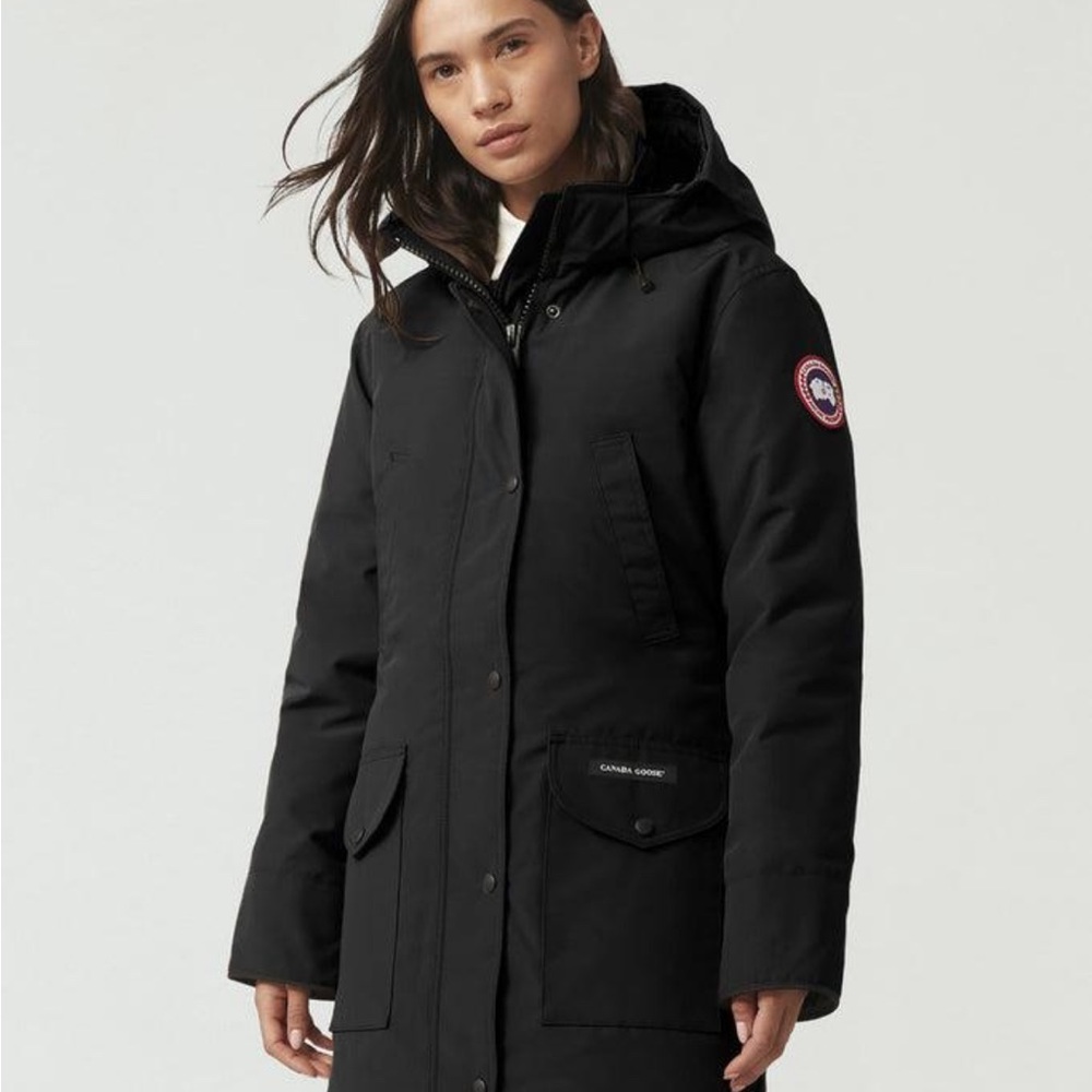 Canada Goose Black Hooded Women's Parka
